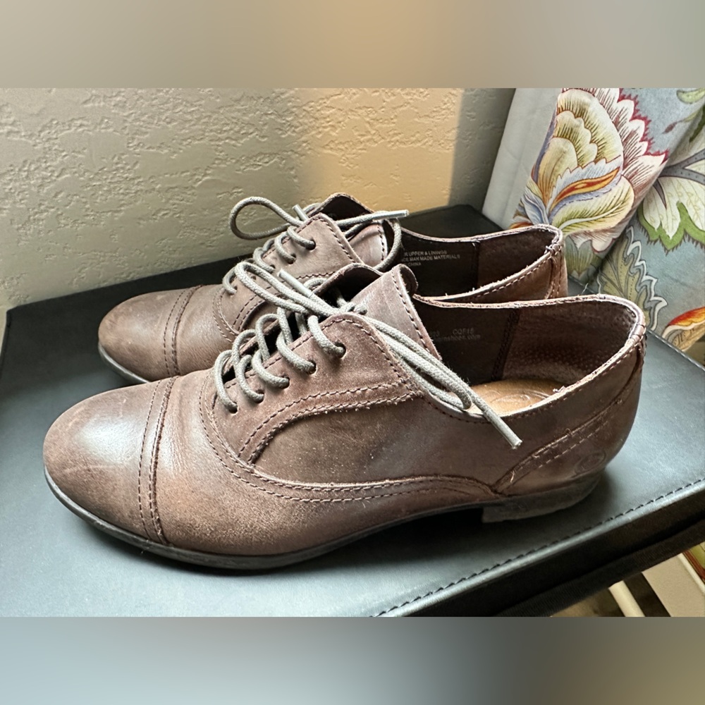 Born Dark Brown Oxfords